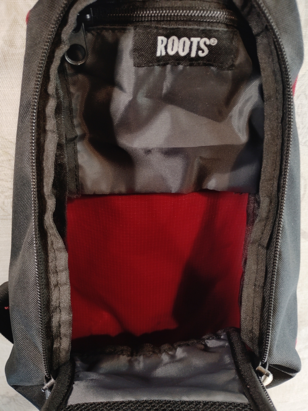 ROOTS Red & Black Backpack - 'Roots 73' - Picture 7 of 7